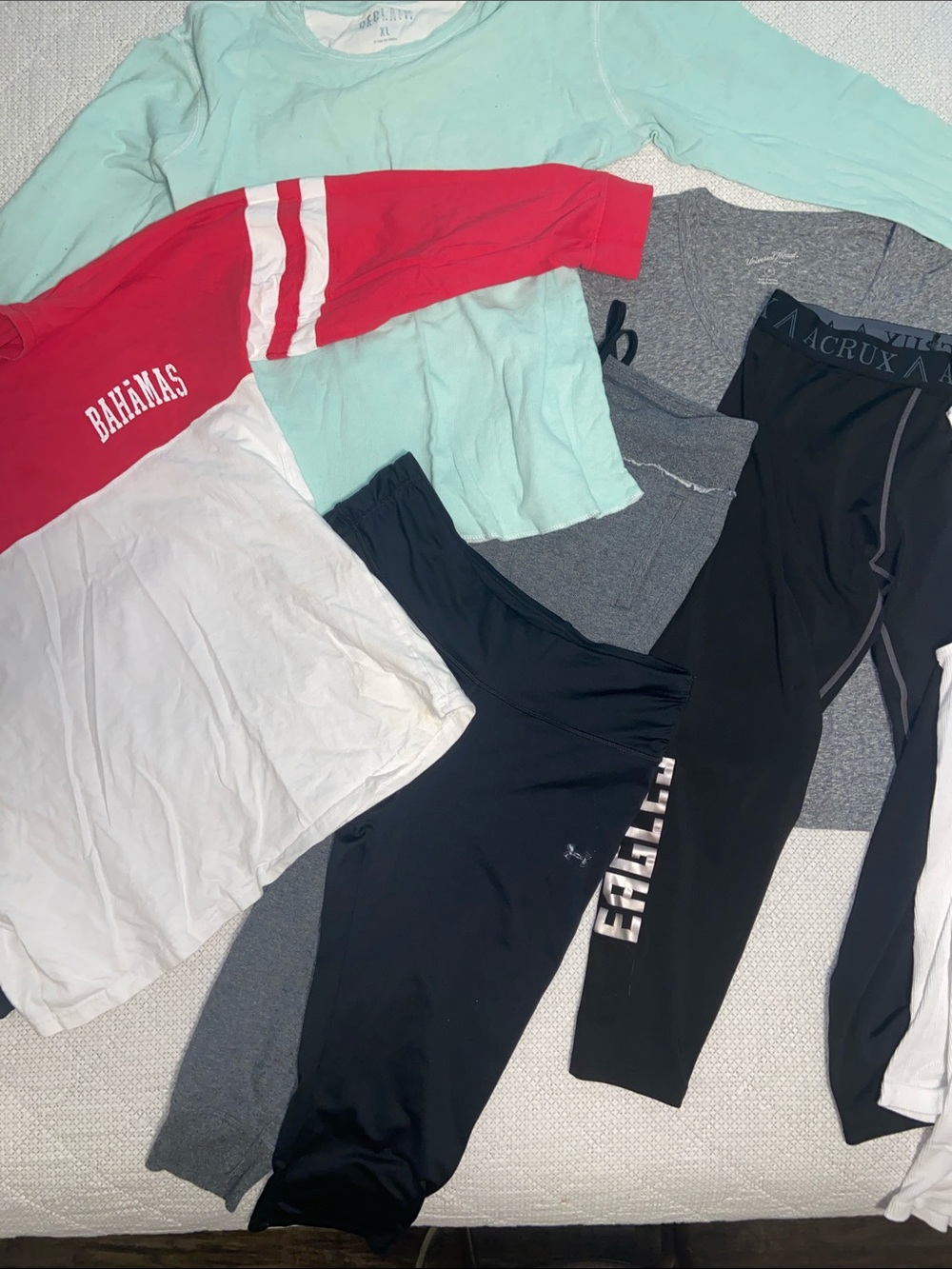 Under Armour Black Girls Athletic Leggings with Logo